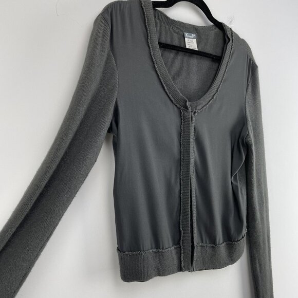 KristenseN Du Nord Womens Size 2 Silk Cashmere Gray Button Up Cardigan - Picture 8 of 13